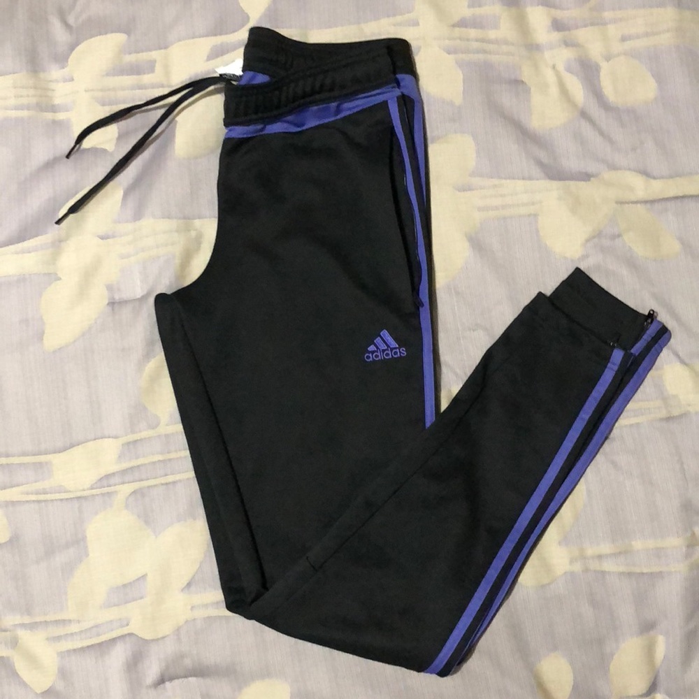 Adidas Tiro 15 black and purple - soccer pants
